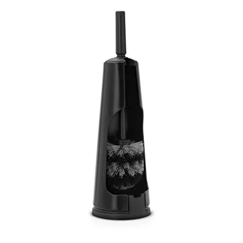 Brabantia ReNew Toilet Brush & Holder Set Matt Black | Corrosion Resistant, Discreet Holder, 16.5 Inch Height thumbnail 1
