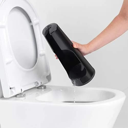 Brabantia ReNew Toilet Brush & Holder Set Matt Black | Corrosion Resistant, Discreet Holder, 16.5 Inch Height thumbnail 3