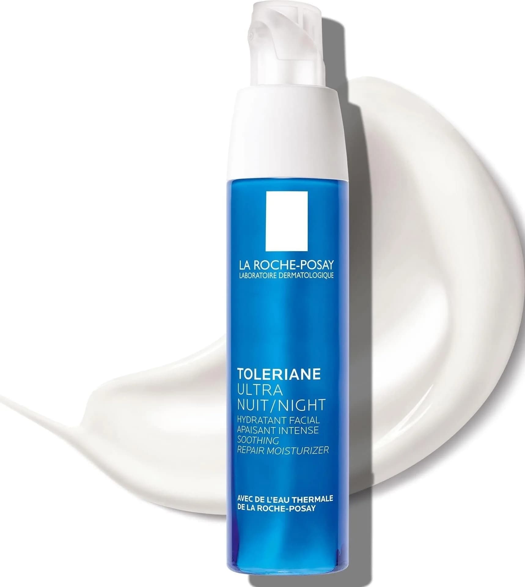 La Roche-Posay Toleriane Dermallergo Night Cream 40ml (1.35 Fl Oz) | Allergy Tested Soothing Hydration - main product image