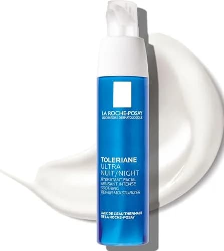 La Roche-Posay Toleriane Dermallergo Night Cream 40ml (1.35 Fl Oz) | Allergy Tested Soothing Hydration thumbnail 1