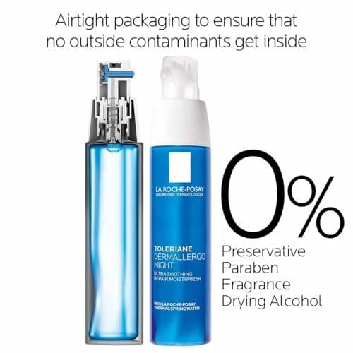 La Roche-Posay Toleriane Dermallergo Night Cream 40ml (1.35 Fl Oz) | Allergy Tested Soothing Hydration thumbnail 4