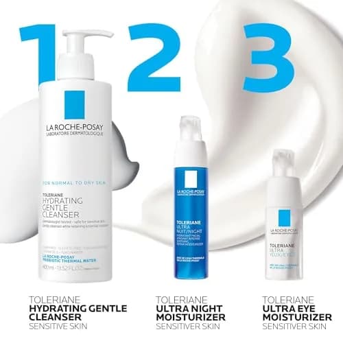 La Roche-Posay Toleriane Dermallergo Night Cream 40ml (1.35 Fl Oz) | Allergy Tested Soothing Hydration thumbnail 6