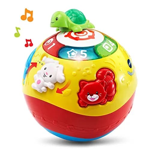 VTech Wiggle and Crawl Ball, Multicolor | Interactive Baby Toy with Lights & Songs thumbnail 5