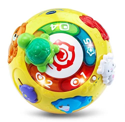 VTech Wiggle and Crawl Ball, Multicolor | Interactive Baby Toy with Lights & Songs thumbnail 3