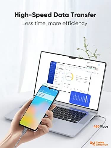 CableCreation USB C to USB A 10FT | Fast Charging & Data Sync for Laptop & Phone thumbnail 6