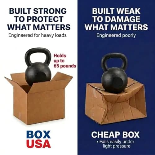 BOX USA 20x14x6" Corrugated Shipping Box | Supports 65 lbs, 25-Pack, Kraft Material, Lightweight, Recyclable thumbnail 3