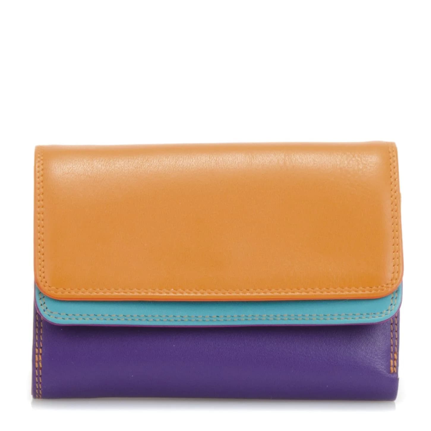 mywalit Double-Flap Wallet Leather Purse | 6 Credit Card Slots | ID Window, Coin Pockets & Pen | Lucca | Classy & Compact Accessory for Men & Women | Perfect for Everyday Use — Copacabana