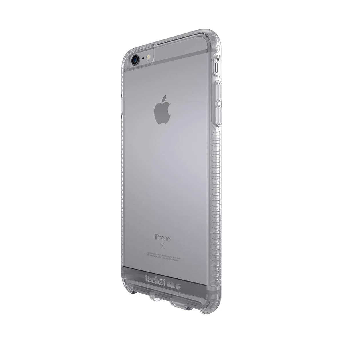 tech21 Impact Clear Case for iPhone 6 Plus/6S Plus – Matte Black | 2mm Slim Fit Drop Protection - main product image