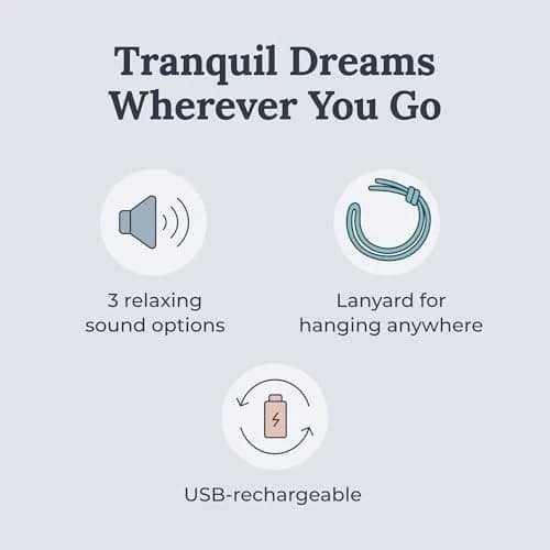 Yogasleep Rohm Portable White Noise Sound Machine | 3 Soothing Sounds, USB Rechargeable, Compact for Travel thumbnail 2
