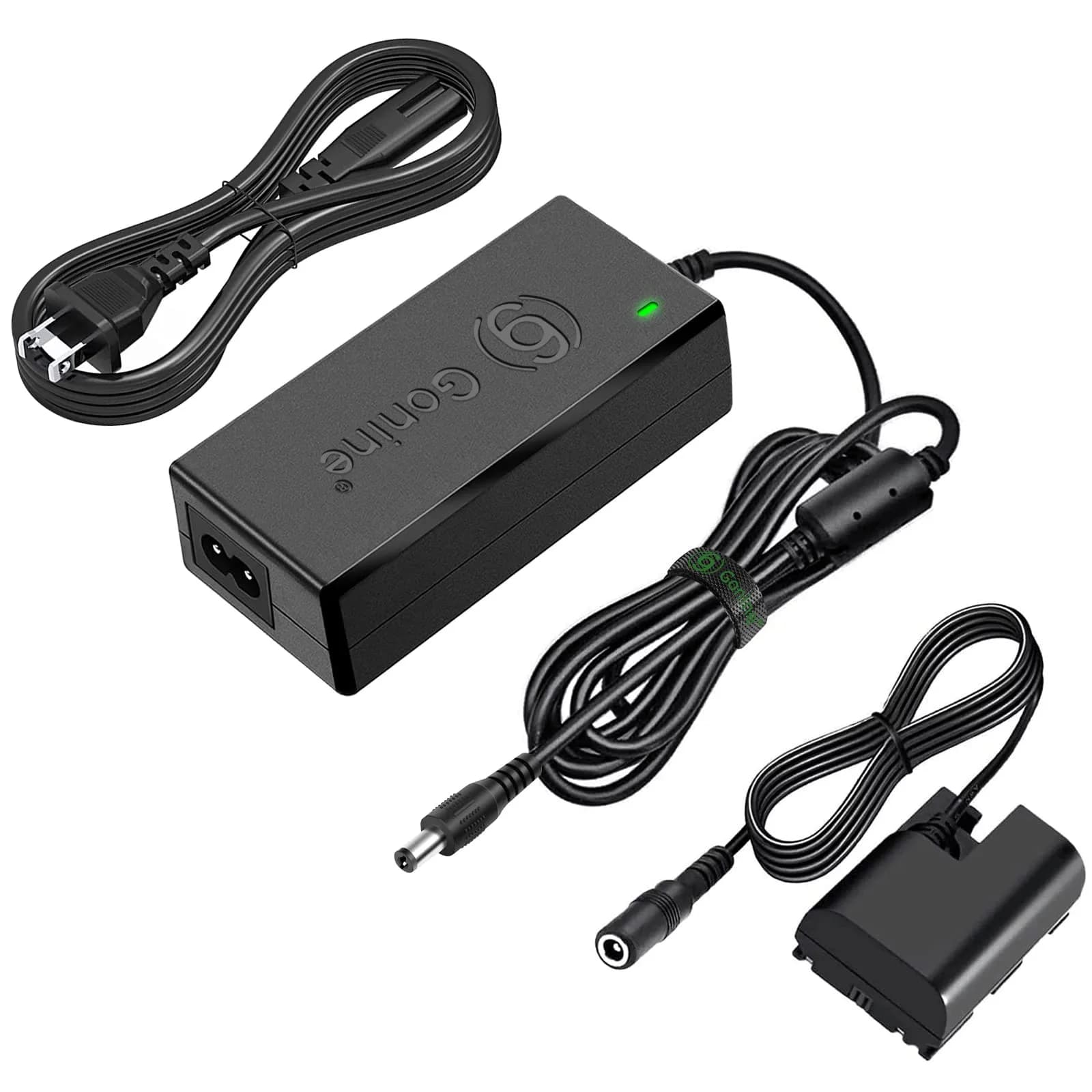 Gonine ACK-E6 AC Power Adapter with LP-E6 Dummy Battery for Canon Cameras | Continuous Power for Studio & Live Streaming - main product image
