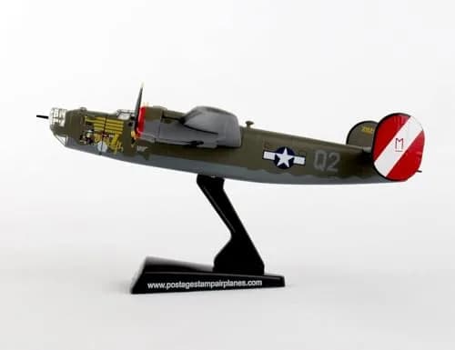 Daron Postage Stamp B-24 Liberator "Witchcraft" 1/163 Scale Die-Cast Metal WWII Bomber Model | Collectible Aircraft for Adult Collectors thumbnail 9