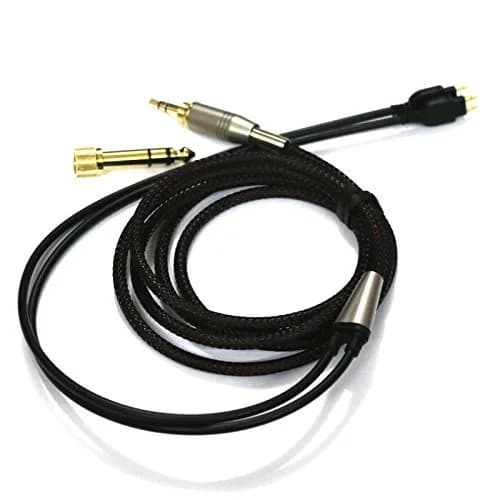 NewFantasia Replacement Audio Upgrade Cable for Sennheiser HD650, HD600, HD580, HD660S, Massdrop HD6XX Headphones | 1.2m (4ft) Braided OFC thumbnail 3