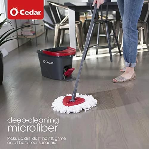 O-Cedar EasyWring Microfiber Spin Mop and Bucket System | Efficient Hard Floor Cleaning in India thumbnail 4