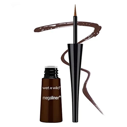wet n wild MegaLiner Liquid Eyeliner Dark Brown | High-Def Pigment & Fluid Formula thumbnail 1
