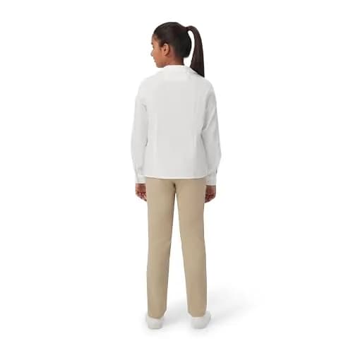 French Toast Girls' Long Sleeve Woven Blouse with Peter Pan Collar, Yellow, Size 4 | Classic & Comfortable thumbnail 6