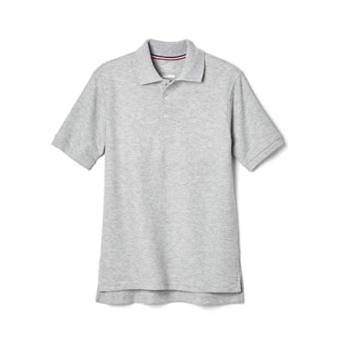 French Toast Kids Short Sleeve Pique Polo Shirt Heather Gray | Comfortable & Durable thumbnail 1