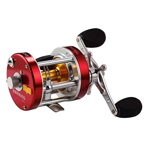 KastKing Rover Round Baitcasting Reel, 60 Size, Left, Red | Power & Durability for Fresh & Saltwater thumbnail 1