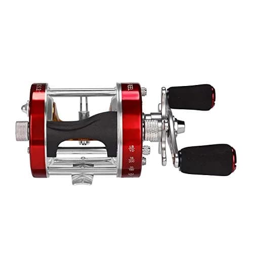 KastKing Rover Round Baitcasting Fishing Reel 40 Size Right Red 0.4kg (0.88lb) | 15LB Max Drag, 6+1 BB, 6.2:1 Gear Ratio thumbnail 3