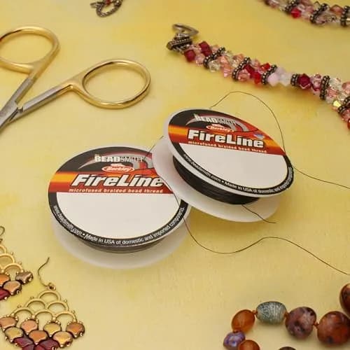 The Beadsmith Fireline Micro-Fused Braided Thread 3-Pack | High Tensile Strength, Assorted Sizes & Smoke Grey thumbnail 2