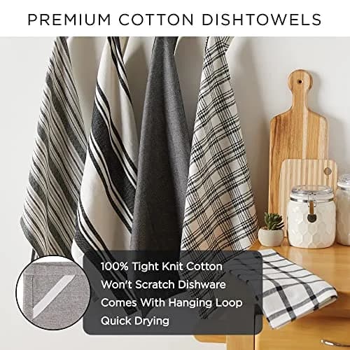 DII French Stripe Dishtowels Set of 3 | Nautical Blue 20 x 30 inches thumbnail 8