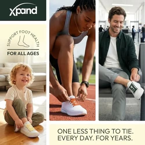 Xpand Rainbow No Tie Elastic Shoe Laces for Sneakers | 132 cm (52") Stretch Fit thumbnail 6