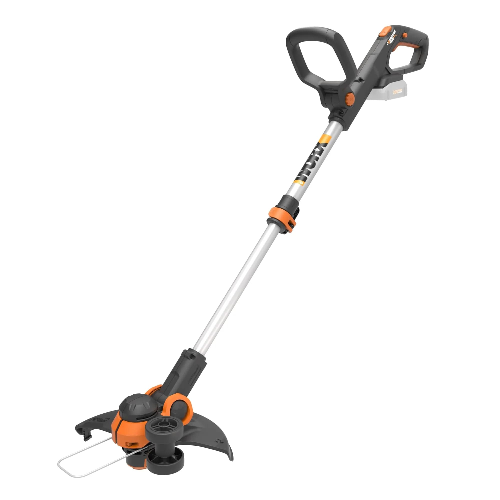 WORX WG163 20V Cordless String Trimmer & Edger 30cm (12") | 2-in-1 Tool with 2 Batteries & Charger — Black and Orange