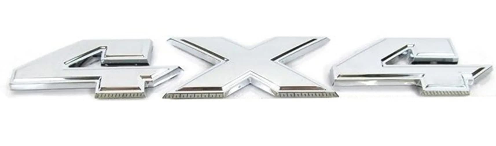Yoaoo 4x4 Emblem Chrome 8.5" x 1.5" | OEM 2007-2018 Truck Badge - main product image
