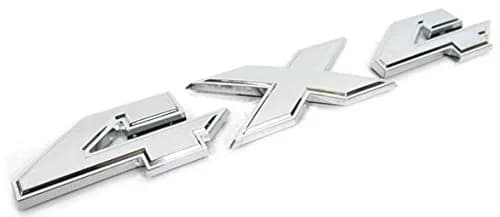 Yoaoo 4x4 Emblem Chrome 8.5" x 1.5" | OEM 2007-2018 Truck Badge thumbnail 2