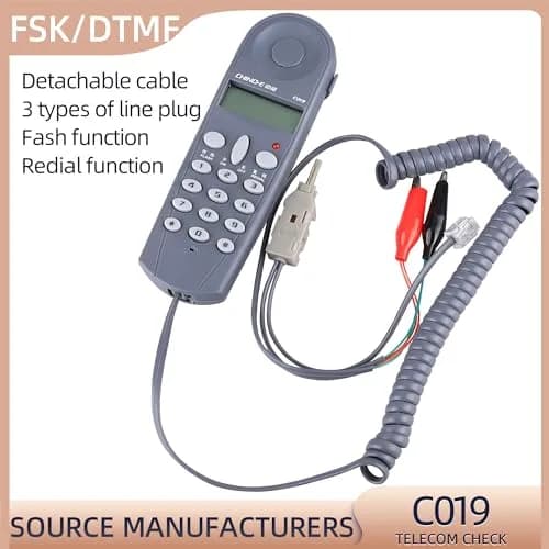 Cruiser C019 Telephone Line Network Cable Tester with Connectors and Joiner | Handheld Lineman Tool thumbnail 3