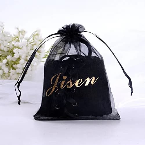 JISEN Women Nylon Elbow Lace-up Fashion Costume Gloves Black 35.56cm (14 inch) | Unique Corset Style Arm Warmers thumbnail 5