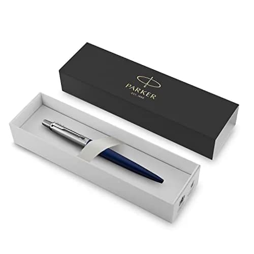 Parker Jotter Ballpoint Pen Royal Blue | Medium Point Blue Ink Gift Box (1953186) | Iconic Design thumbnail 2