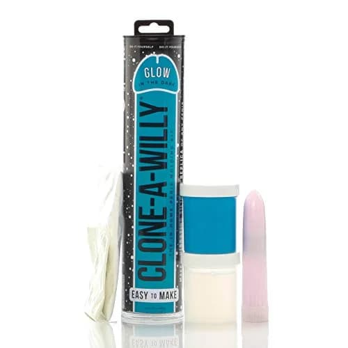 Empire Laboratories Inc. Clone-A-Willy Silicone Penis Casting Kit for Unisex | Glow in the Dark Blue thumbnail 3