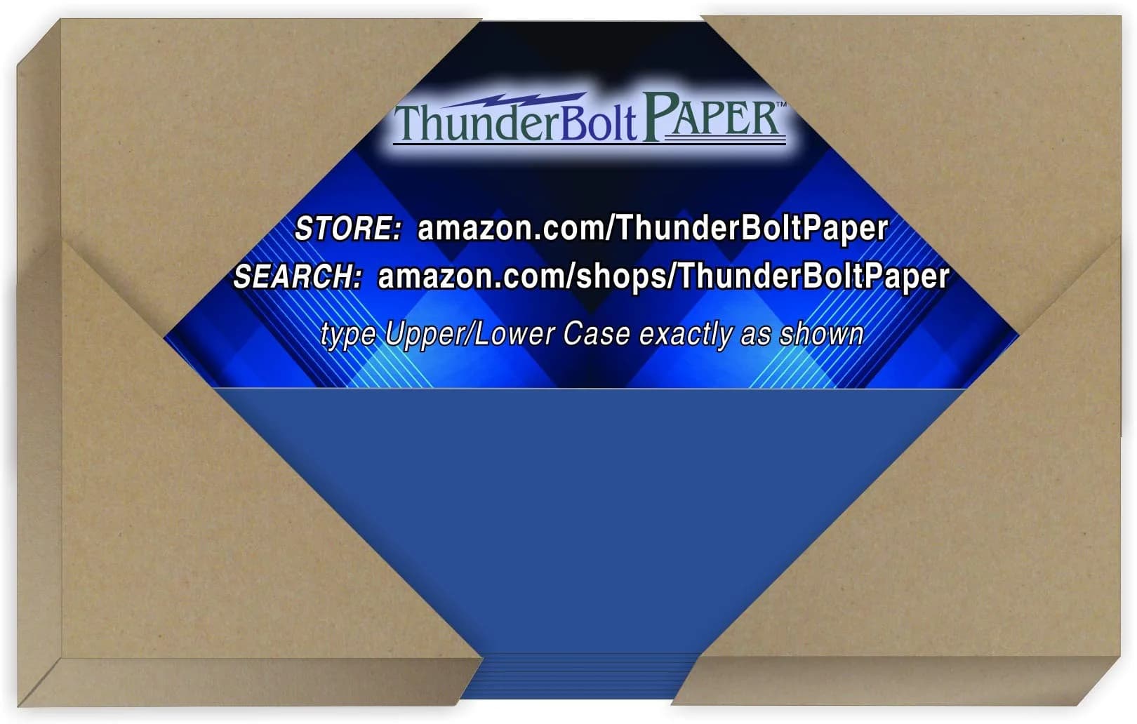 ThunderBolt Paper 3x5 Inch Royal Blue Cardstock 65# | Bright, Smooth, Sustainable - main product image