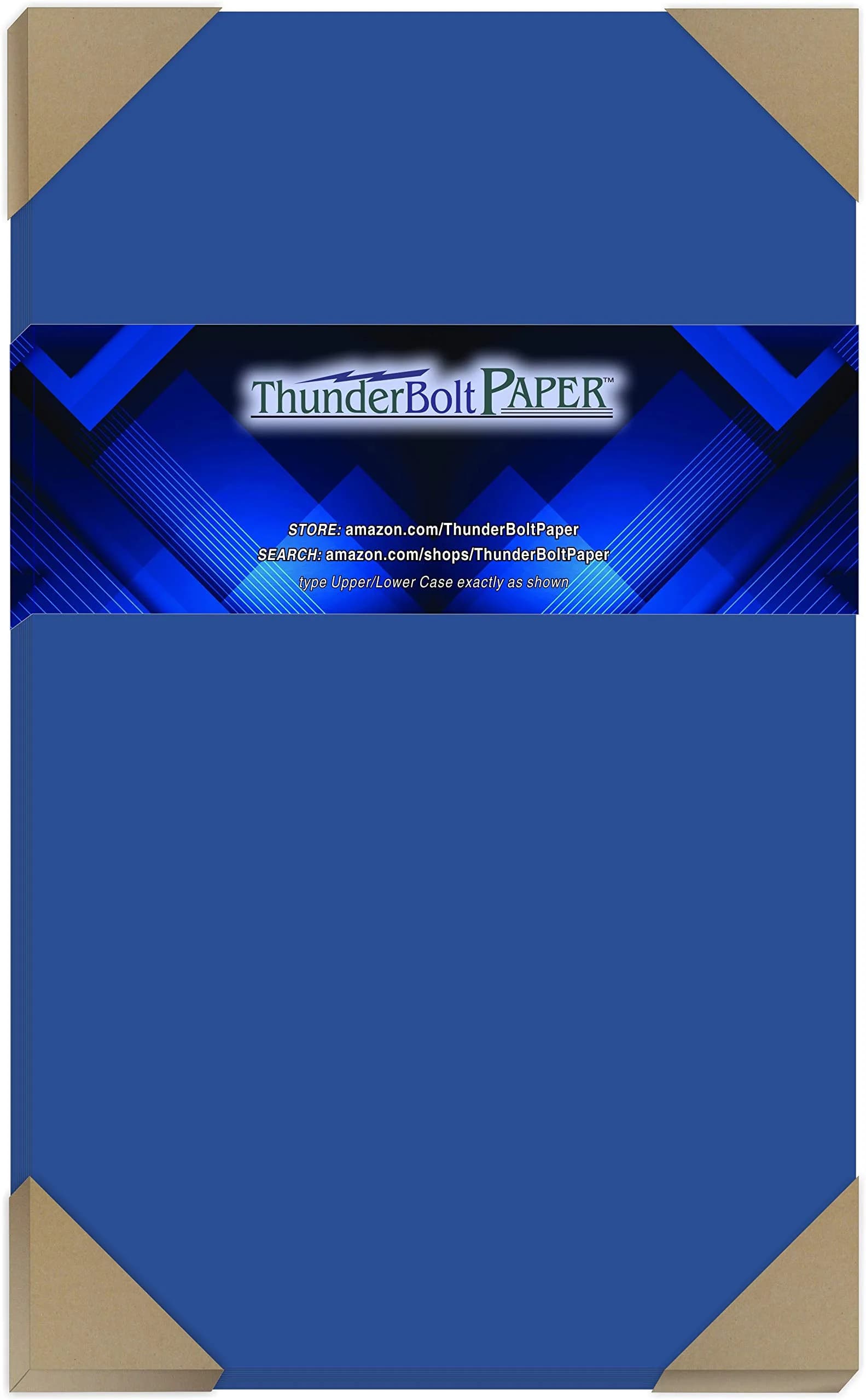 ThunderBolt Paper 50 Royal Blue 65# Cardstock 8.5" X 14" | Bright, Smooth, Recycled