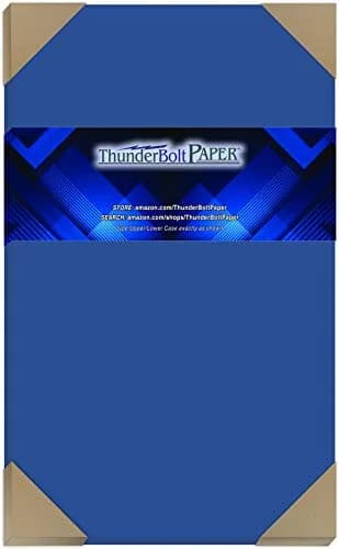 ThunderBolt Paper 50 Royal Blue 65# Cardstock 8.5" X 14" | Bright, Smooth, Recycled thumbnail 1