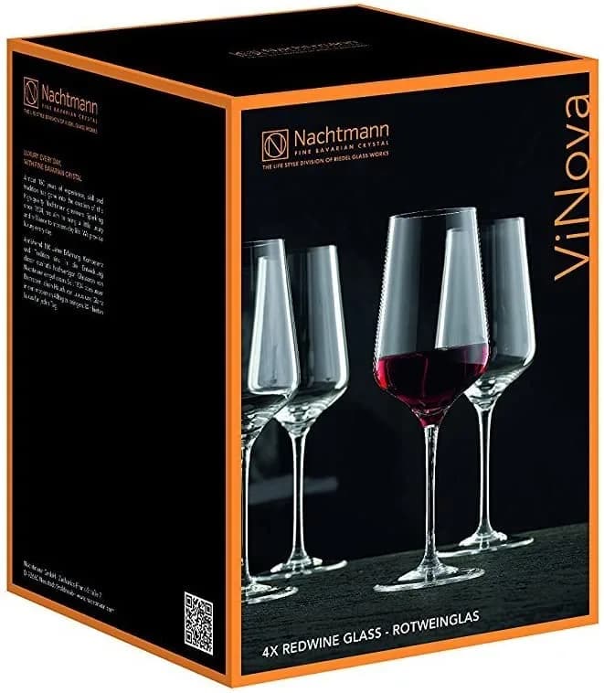 Nachtmann ViNova Collection Red Wine Magnum Glass, Set of 4, 23-Oz | Elegant Bordeaux Glass for Wine Enthusiasts thumbnail 4