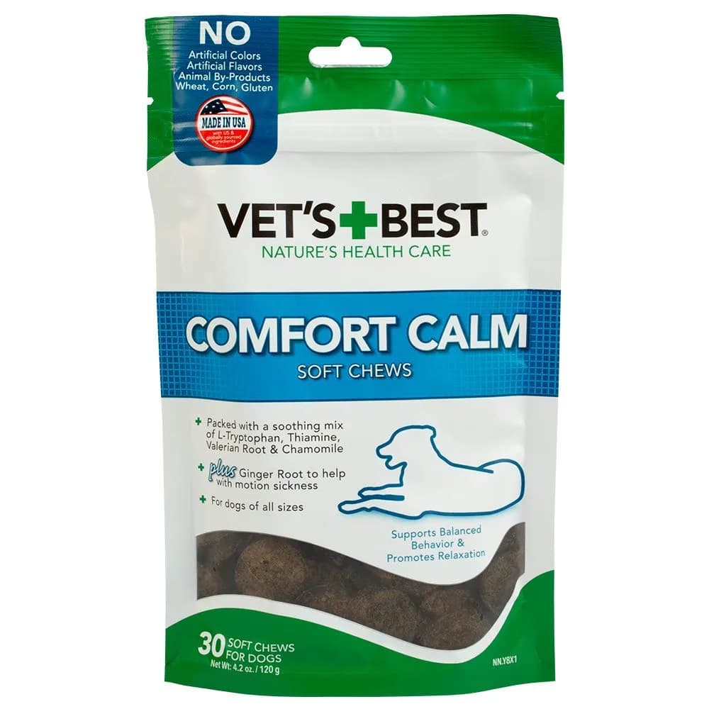 Vet's Best Comfort Calm Soft Chews for Dogs | Relaxation & Stress Support, 30 Day Supply - main product image