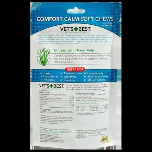 Vet's Best Comfort Calm Soft Chews for Dogs | Relaxation & Stress Support, 30 Day Supply thumbnail 2