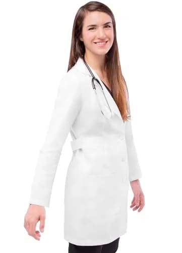 ADAR Medical Uniforms Women's Lab Coat Belted 33" White 3X | Professional Medical Wear thumbnail 4