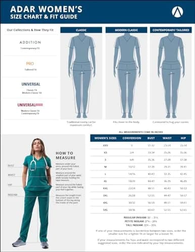 ADAR Medical Uniforms Women's Lab Coat Belted 33" White 3X | Professional Medical Wear thumbnail 7