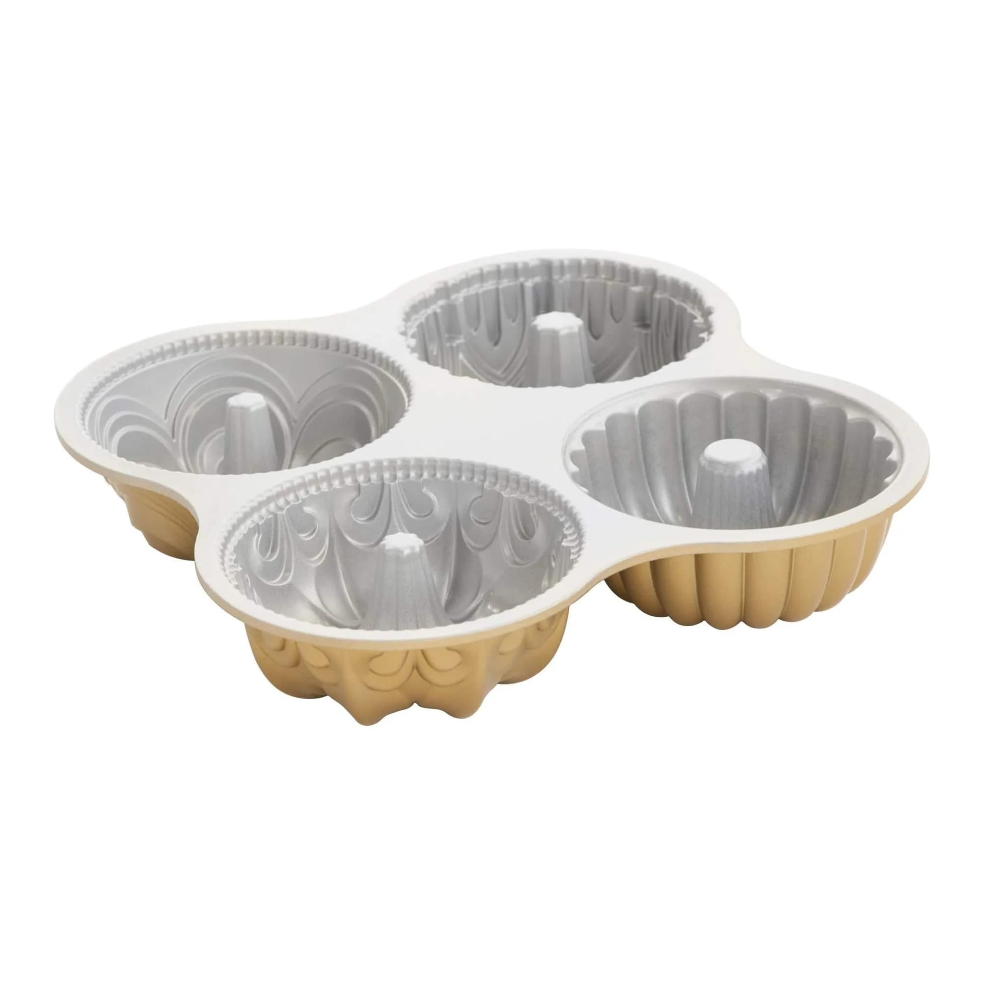 Nordic Ware 91377 Heritage Bundt® Pan, 9 Cup, Gold | Intricate Cast Aluminum Design - main product image