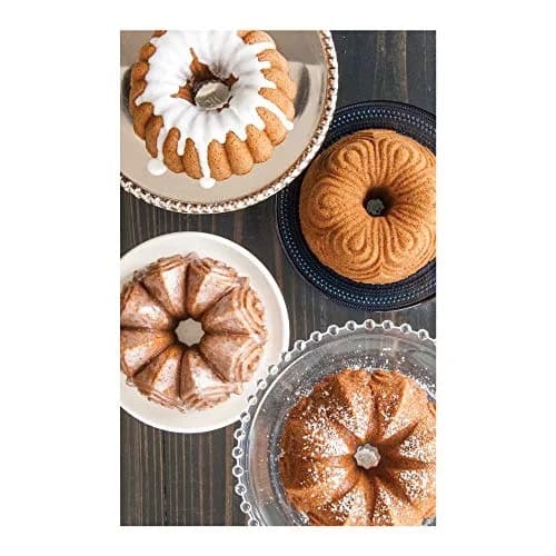 Nordic Ware 91377 Heritage Bundt® Pan, 9 Cup, Gold | Intricate Cast Aluminum Design thumbnail 2