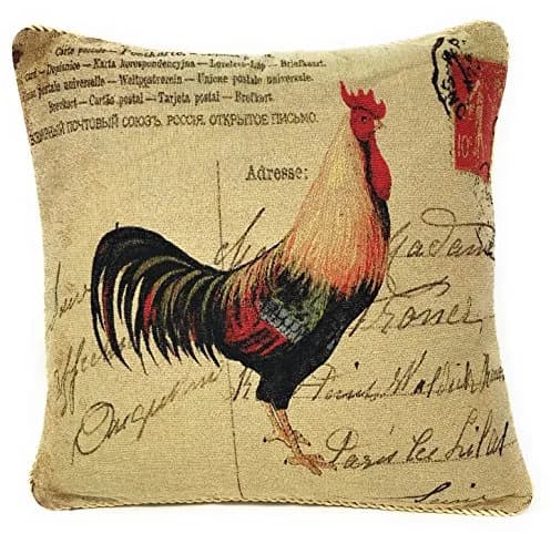 Tache Home Fashion 15051-1PC Cushion Cover | Postmarked with Love, 18x18 in, Cotton Blend thumbnail 7