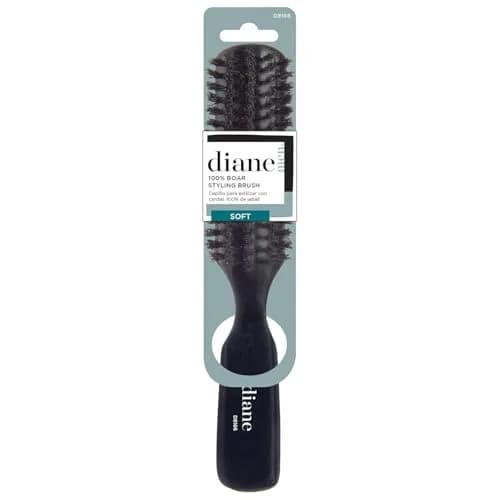 Diane 100% Soft Boar Bristle Styling Brush | Gentle on Sensitive Scalps, Creates Shine thumbnail 1