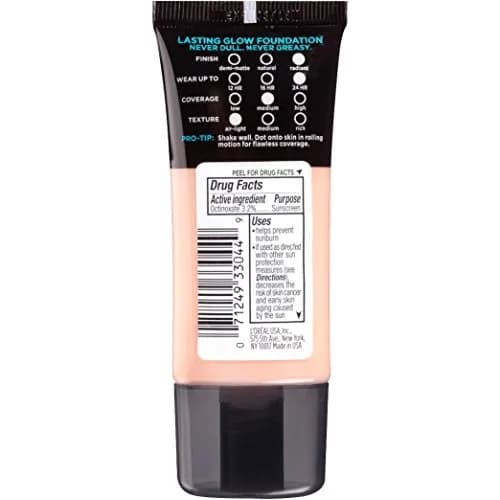 L'Oreal Paris Infallible Pro Glow Foundation 1oz | Hydrating, Longwear, SPF 15 for Dry & Normal Skin thumbnail 2
