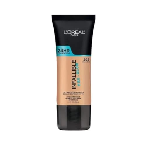 L'Oreal Paris Infallible Pro-Glow Foundation Natural Beige 29.57ml (1 fl oz) | Hydrating Glow Up to 24HR thumbnail 1