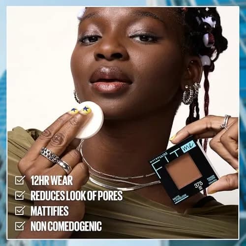 Maybelline Fit Me Matte + Poreless Pressed Powder, Mocha, 8.23 g (0.29 Oz) | Oily Skin Shine Control thumbnail 6