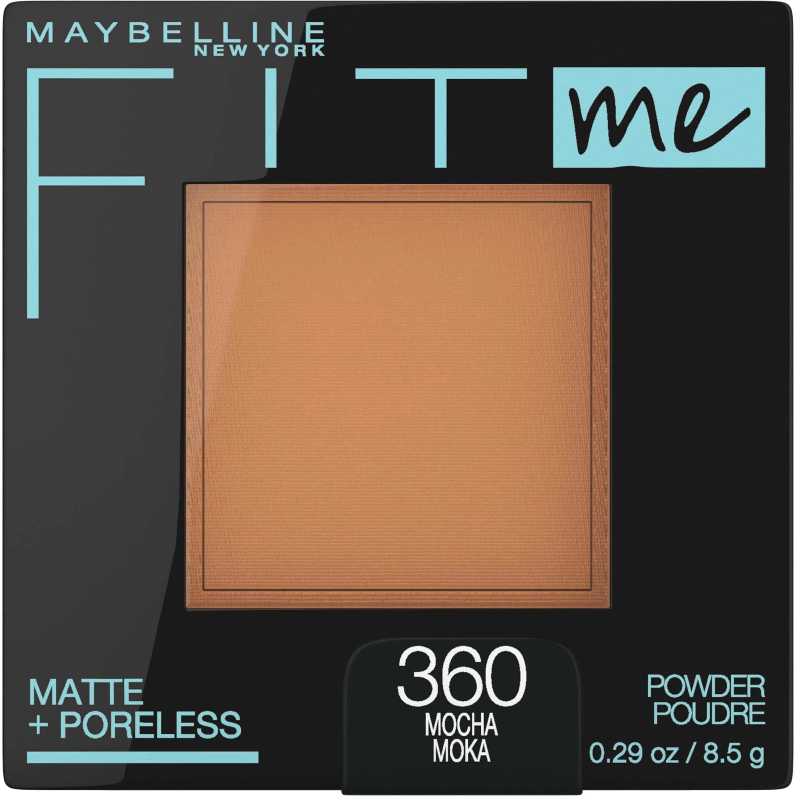 Maybelline Fit Me Matte + Poreless Pressed Powder, Mocha, 8.23 g (0.29 Oz) | Oily Skin Shine Control