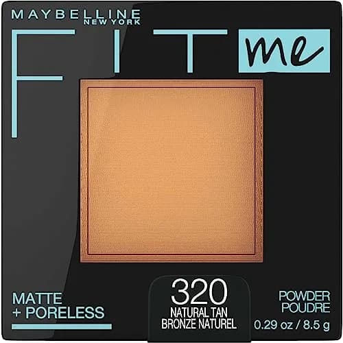 Maybelline Fit Me Matte + Poreless Pressed Powder, Natural Tan (320), 8g - Controls Shine for Oily Skin thumbnail 1