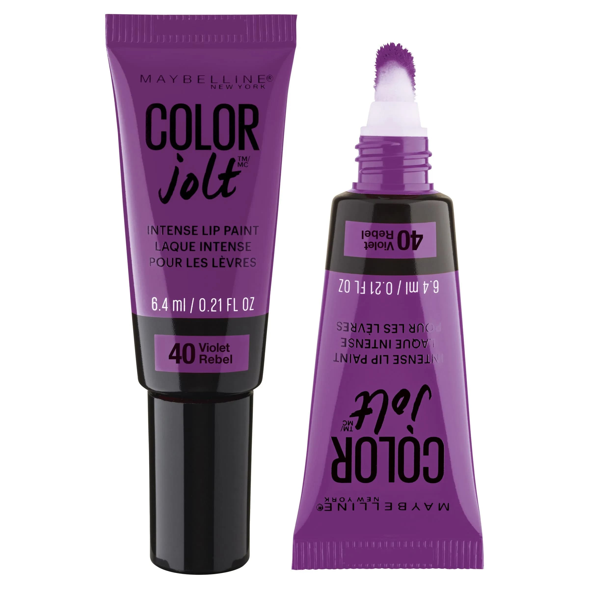 Maybelline Lip Studio Color Jolt Intense Lip Paint, Violet Rebel, 0.21 fl. oz. | Vibrant, high-pigment liquid lipstick for bold lips - main product image
